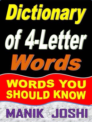cover image of Dictionary of 4-Letter Words